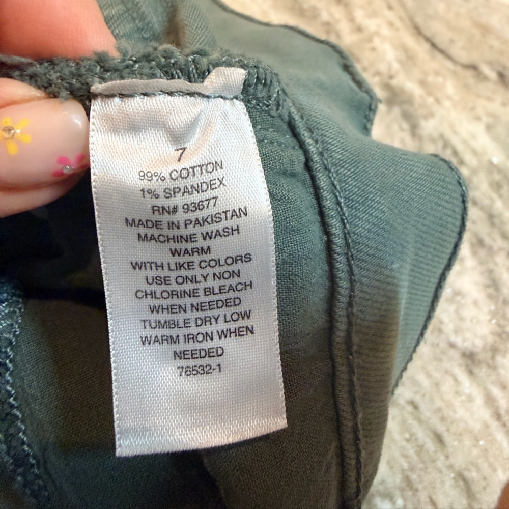 Arizona Jean Co. | Highest-Rise Vintage Straight Jeans | Size 7 Teal/Sage Green - Picture 6 of 11